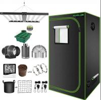 120x120x200 Grow Tent Kit Completo Com 640W Grow Bars, 600D, Quadro Metálico, Piso Impermeável Incluído