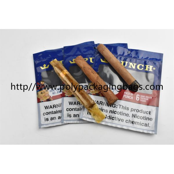 Plastic Self-Sealing Humidity Fresh Cigar Bag Cigar Pouch Resealable Ziplock Bag Cigar Humidor