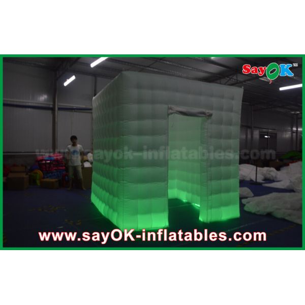 Armário inflável branco de PhotoBooth da porta das decorações da cabine da foto o um encerrou a cabine móvel da foto