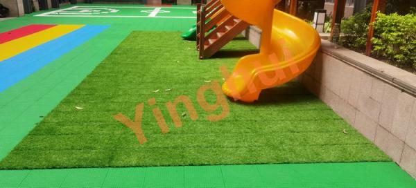 Modular Artificial Turf Grass Tiles Price for Leisure Football Lawn Garden and Sports Flooring