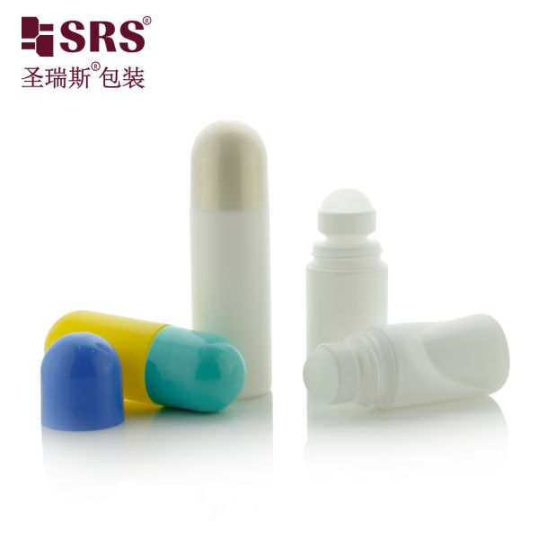 50ml 60ml 90ml Big Size PP PCR Custom Color Recycled Eco-Friendly Roll On Deodorant Bottle