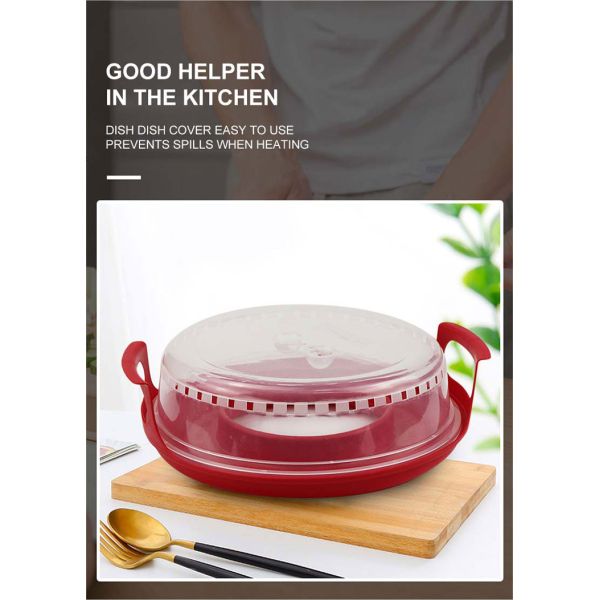 Simple Style Plastic Insulation Food Cover with Tray BPA Free and Microwave Heating Ready