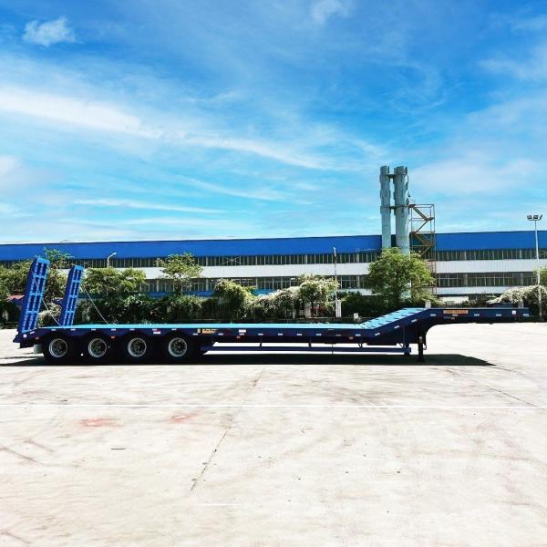 16.5m 80t 容量4軸の低床半トレーラー