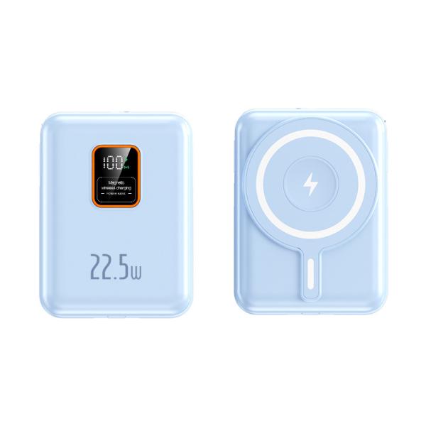 Built In Cables Fast Charging Portable 15W 10000 Mah Smart Wallet With Power Bank And Wireless Charger