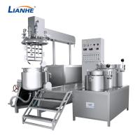 Double machine de mélangeur d'émulsifiant de vide de crème de cisaillement contrôle de PLC de 120 degrés