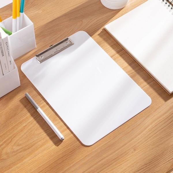 Pranchetas de escritório de hospital de enfermagem branco ODM 22,5*31,5 cm Prancheta para escrita