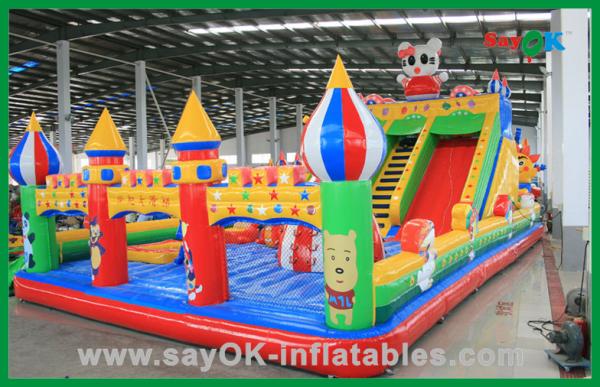 Castillo inflable de la diversión de los niños, gorila inflable grande, castillo animoso gigante