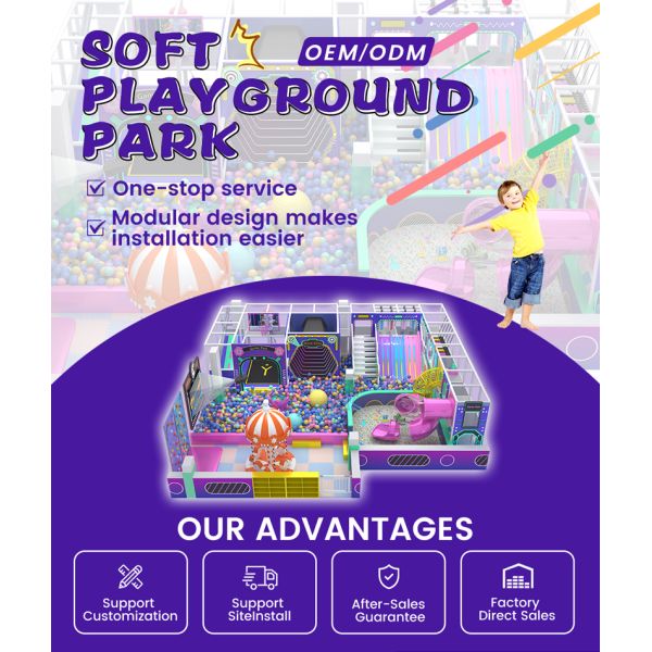 137m² Colorful Adventure Indoor Playground Equipment Set