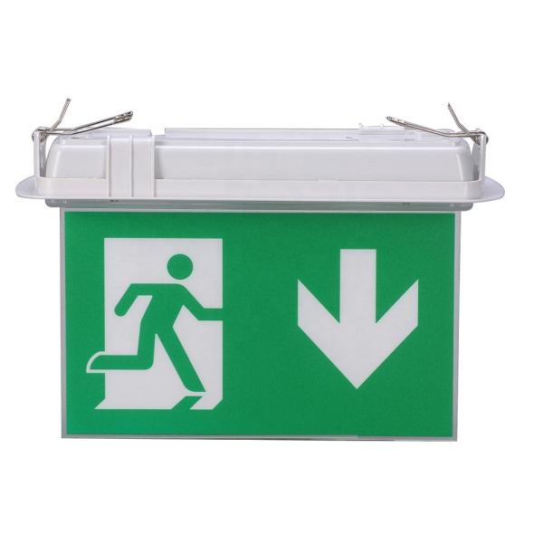 Double Sided Exit Sign with Ni-Cd Battery and 6 pcs SMD 5730 LED for Emergency Lighting with 3-Year Warranty