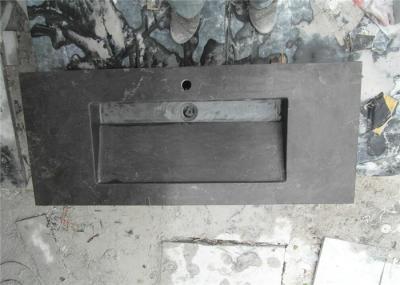 European Style Rectangle Shaped Limestone Bathroom Sink Wall Hang Installation