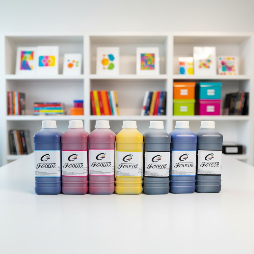 FCOLOR Factory Directly Sales Price MSDS Tinta Eco Solvente Pigment Ink for DX5