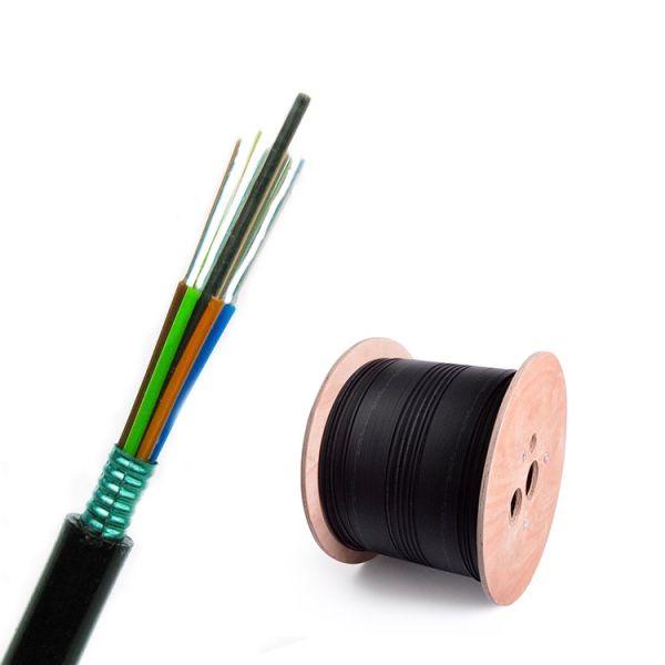 Loose Tube Stranded GYTS Outdoor Aerial Duct 24 Core Single Mode Fiber Optic Cable