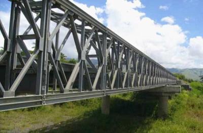 Assembly Steel Bailey Bridge deck truss Concrete Deck , Galvanized 