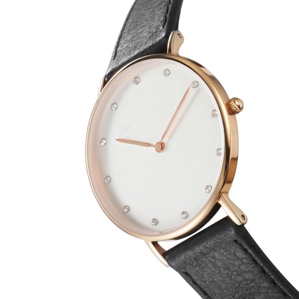 Quartz 316L Stainless Steel Minimalist Watch Rose Gold Plating