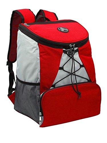 Large Padded Waterproof Backpack Cooler / Womens Collapsible Travel Cooler