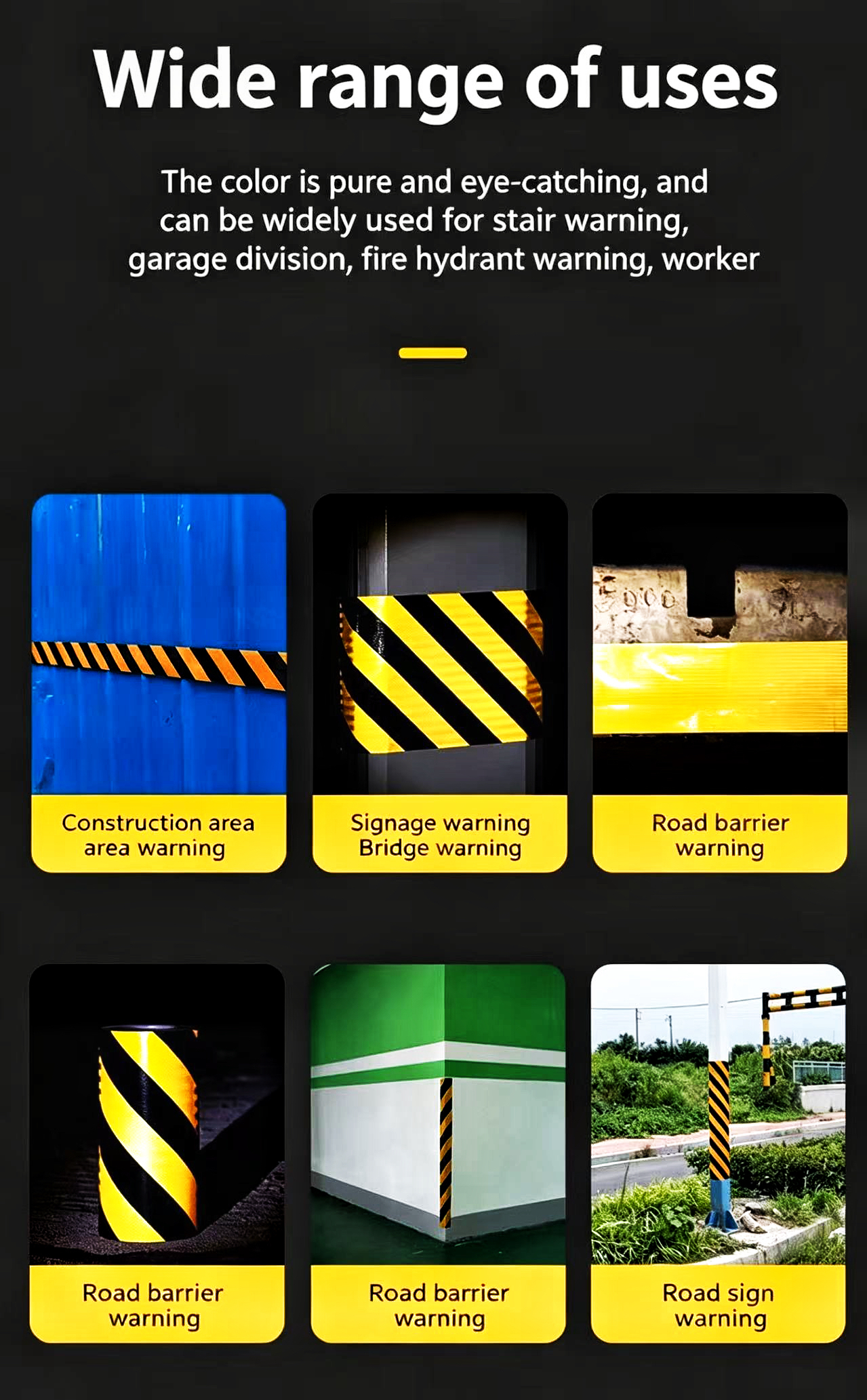 Waterproof Non-slip Wear-resistant Reflective Tape for Road Safety and Advertisement Grade Marking