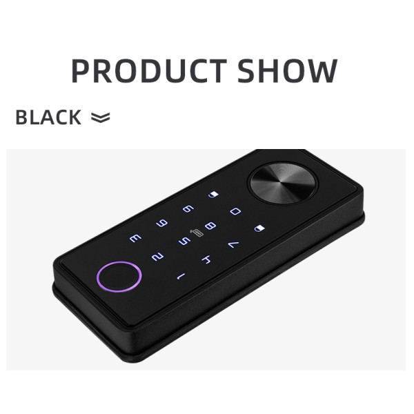YAGU Mini Short Smart Lock Keyless Entry Password IC Card Key Anti-theft Lock Office Automatic Digital Code Deadbolt Door Lock