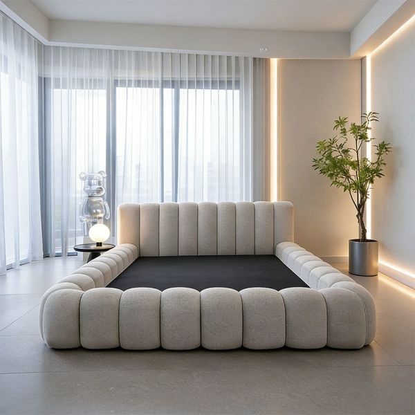 Memory Foam Compressed Bed King Size Vacuum Compressed High Density Foam Pocket Spring Modern Home Furniture