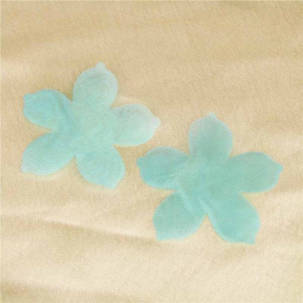 Light Blue Felt Christmas Ornament Applique 70 Mm For Decorating Accessories