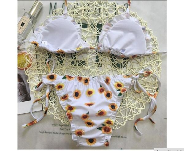 Ciktidin Floral print 2018 swimwear women swimsuit beach bathing suit