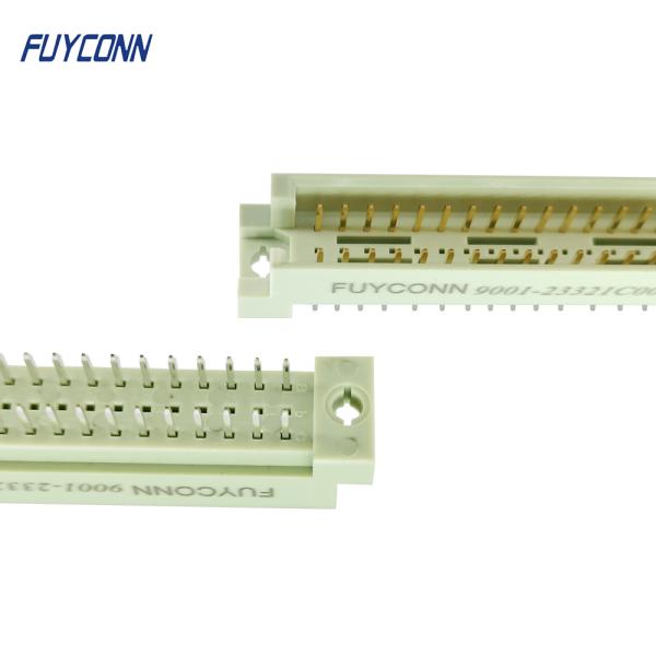 Conector vertical do homem DIN41612 das fileiras 32P do conector 3 do PWB Eurocard
