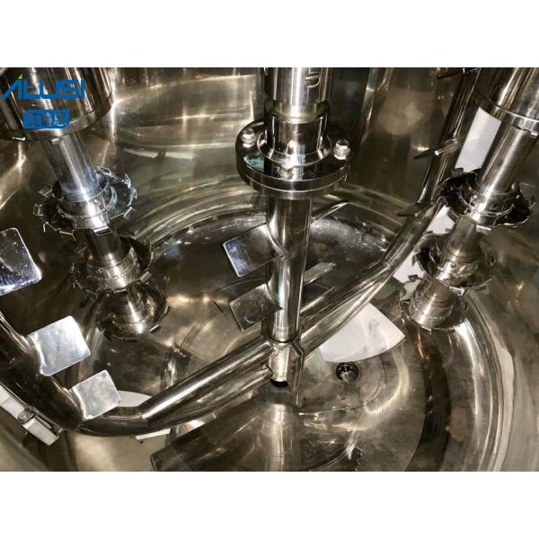 Hydraulic Cylinder Stainless Steel Vacuum Emulsifier Mixer Toothpaste Making Machine