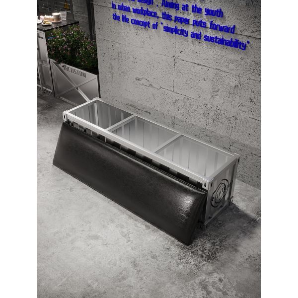 Versatile Shipping Container Bench Dual Seat Iron Metal Bench For Professional Dance Studio