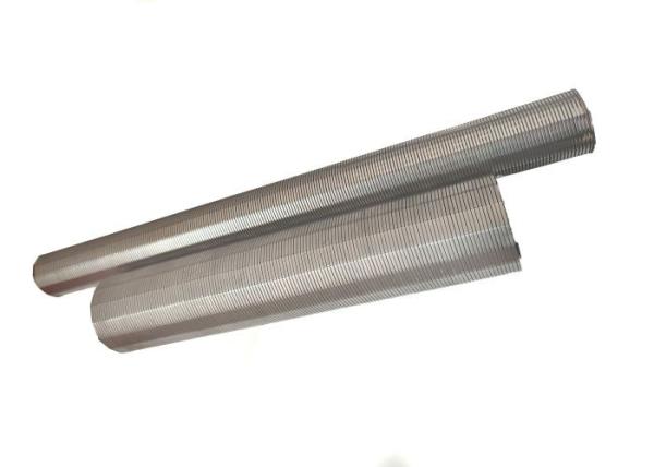 Durable Slot Size 0.8mm V Wire Screen Pipe , Water Well Screen Pipe SS304L