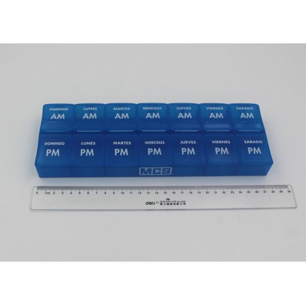 Green Large Plastic Pill Box Organizer Storage Case For Promotional Gift