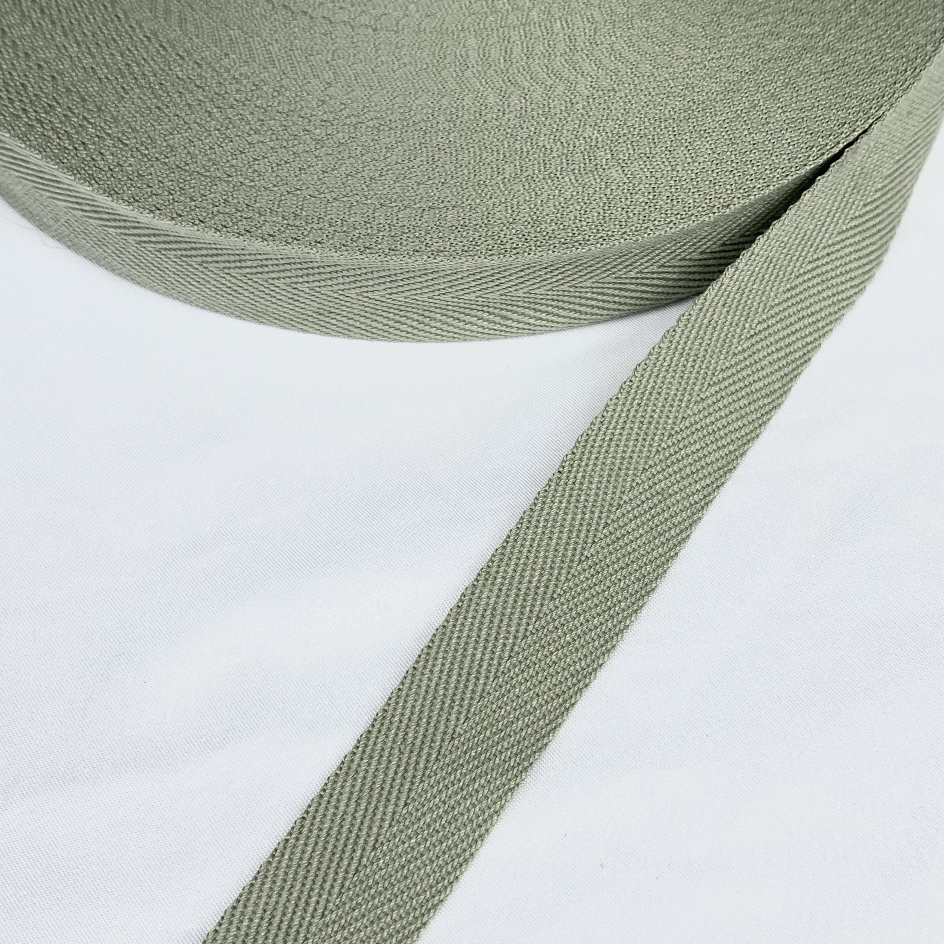 Herringbone polyester-cotton webbing Various colors Backpack strap Belt Handbag strap