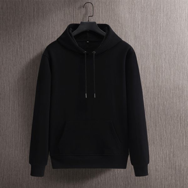 Блузи Сублимация Большой 400 г хлопчатобумажный свитер Премиум тренировка Простая уличная одежда Мужские капусты и свиты