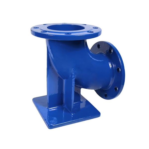 Cast Iron Double Flanged Duckfoot Bend 90 Degree Painting Epoxy Pn16