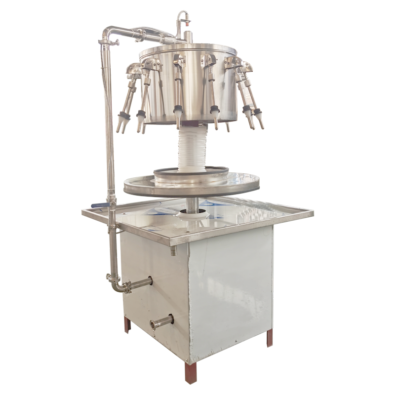 12 Head Rotary Semi Automatic Beverage Alcohol Wine Glass Bottle Liquid Filling Machine