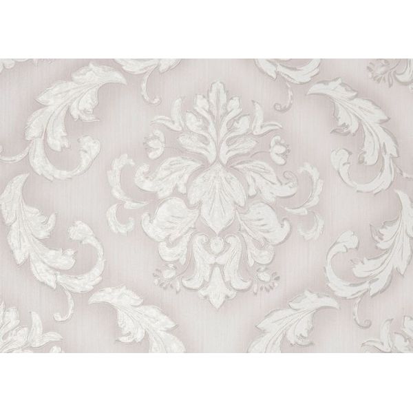 Embossed Vinyl Victorian Style Wallpaper with Damask Pattern , Eco - Friendly