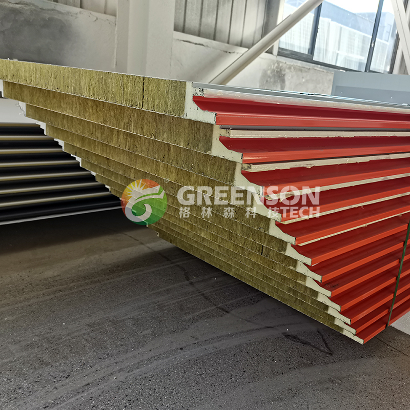Fully Automatic Rockwool Insulated Panel Manufacturing Equipment for Easy Operation with 40-300 mm Thickness