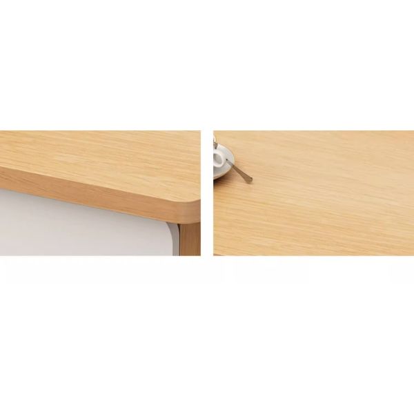 Wholesale Space-Saving MDF Home Office Computer Desk with Double Drawers and Integrated Shelf for Small Space Bedroom Study