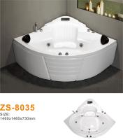 Baignoire hydromassante autoportante en acrylique écologique : bain durable et luxueux, jets écoénergétiques