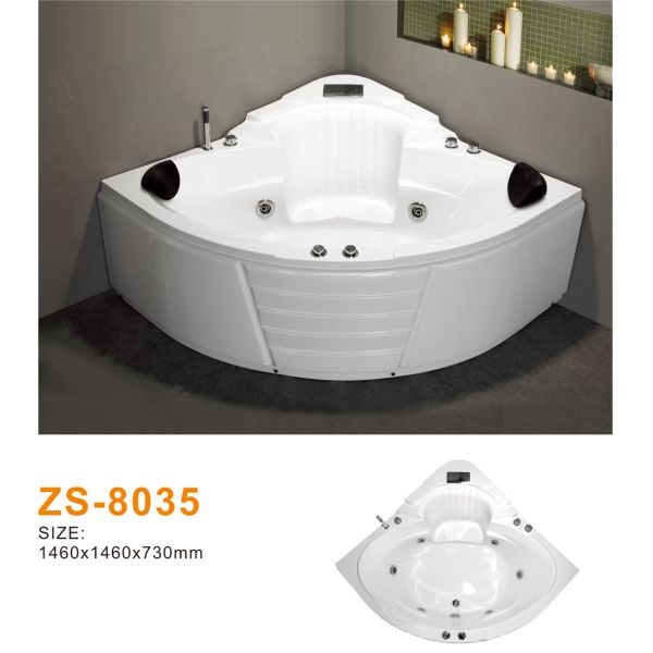 Eco-Friendly Acrylic Freestanding Hydromassage Bathtub Sustainable Yet Luxurious Bathing Energy-Efficient Jets