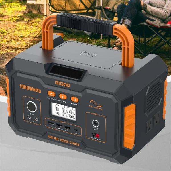 999Wh 1000W Outdoor Mobile Power Supply LCD Display Smartphones tablets Compatible