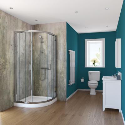 MSDS Customized Waterproof PVC Wall Panels Edge Round Installation Glue