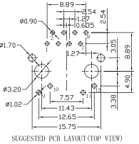 Модуль 13F-69GYDNW2NL RJ45 Джек с магнитным 10/100 BASE-T LPJ0006BBNL