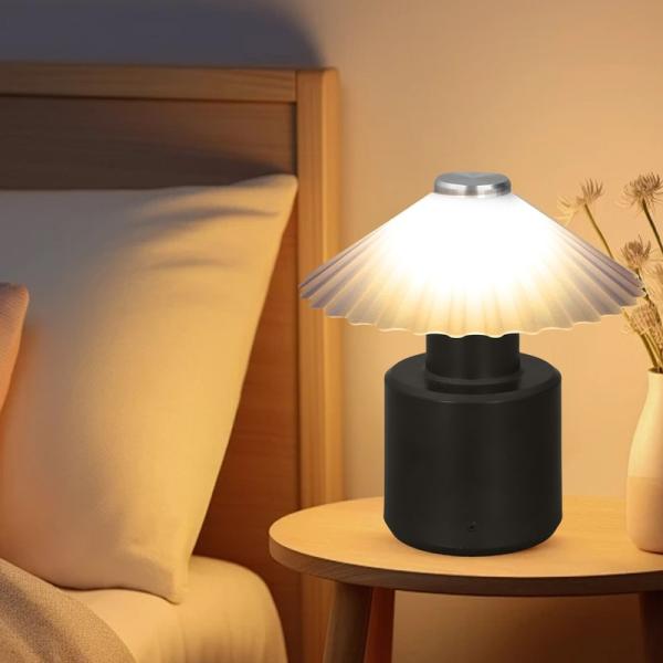 Cute Umbrella Design Touch Control LED Table Lamp with Adjustable High/Low Brightness Rechargeable led desk light for camping home use
