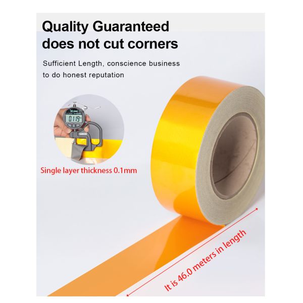 PVC Arrow Polyester Band Red White Yellow Conspicuity Marking Reflective Tape For Car Rim