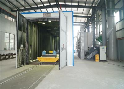 Sand Abrasive Blast Rooms , Abrasive Blast Booth With Mechanical Screw Recovery System Reclaim