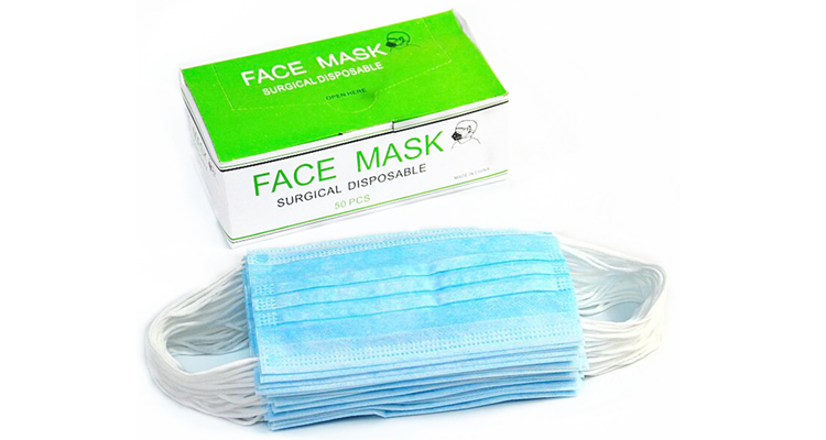 3 Ply Medical Earloop Mask Non Woven Surgical Disposable Face Mask 25g Weight