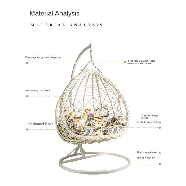 Sale Modern Design Style Large Swing Chair Hanging Egg Chair for Patio Furniture