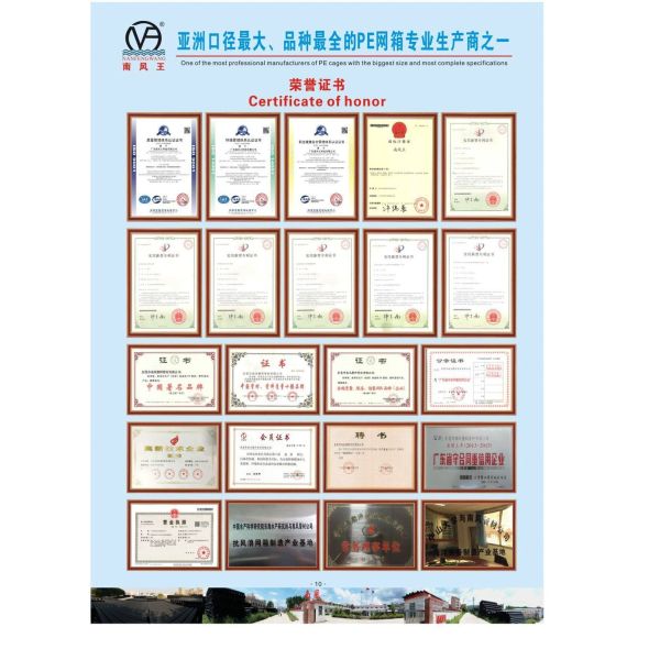 Abalone loisirs Aquaculture Cage à poissons Carré circulaire pour l'élevage de poissons flottants