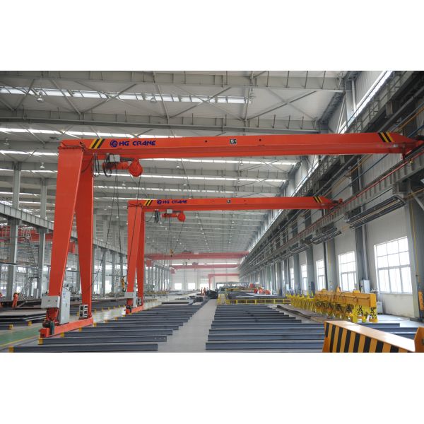 A4-A5 Work Duty BMH Type Semi Gantry Crane with 20 Ton Capacity and Electric Power Source
