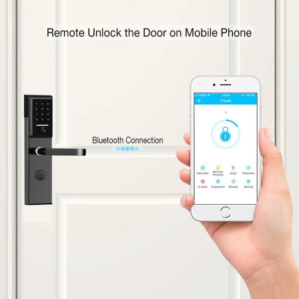 La tarjeta electrónica del App de la cerradura 35-50m m de la seguridad del apartamento de la aleación del cinc desbloquea