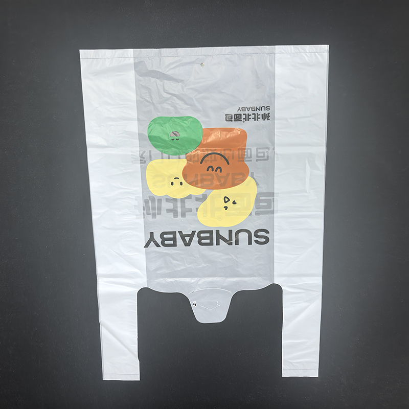 Compostable Daily Grocery Gusset Biodegradable Shopping Bag 27x42cm Customized color